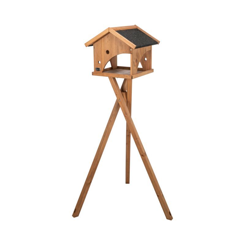MANGEOIRE+SUPPORT BOIS 38X32X31CM H1.32M MARRON de Trixie - Produit pour animaux dans T050