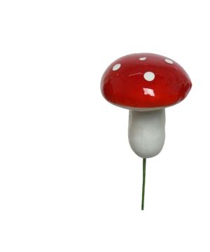 CHAMPIGNON MOUSSE ROUGE/BLANC H4CM de Déco de Noël - Jardinerie Bordeaux et Libourne dans K004