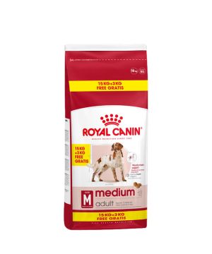 MEDIUM ADULT 15KG+3KG de Royal Canin - Croquette chien et chat dans R047
