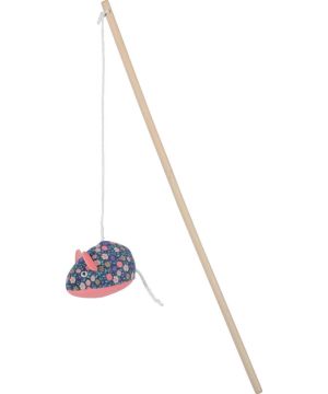 Jouet pour chat canne à pêche fleur souris de Zolux - Produit pour animaux dans Z002