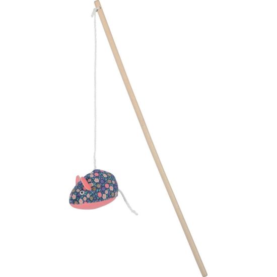 Jouet pour chat canne à pêche fleur souris de Zolux - Produit pour animaux dans Z002