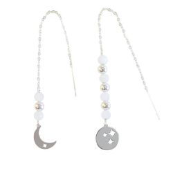 Boucles d'oreilles Intuition Lune argentee de Herboristerie et Esotérisme à Libourne dans D040