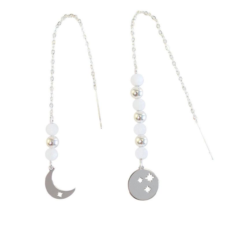 Boucles d'oreilles Intuition Lune argentee de Herboristerie et Esotérisme à Libourne dans D040