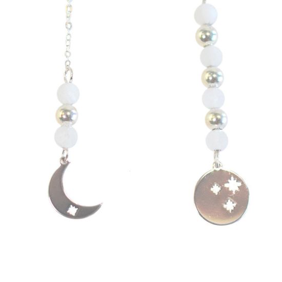 Boucles d'oreilles Intuition Lune argentee de Herboristerie et Esotérisme à Libourne dans D040