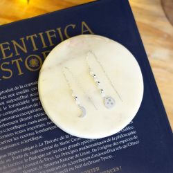 Boucles d'oreilles Intuition Lune argentee de Herboristerie et Esotérisme à Libourne dans D040