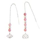 Boucles d'oreilles Amour de soi Lotus argente de Herboristerie et Esotérisme à Libourne dans D040
