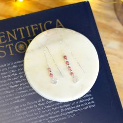 Boucles d'oreilles Amour de soi Lotus argente de Herboristerie et Esotérisme à Libourne dans D040