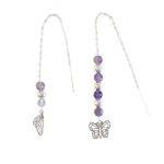 Boucles d'oreilles Clarte desprit Papillon argente de Herboristerie et Esotérisme à Libourne dans D040