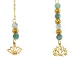 Boucles d'oreilles Equilibre Lotus dore de Herboristerie et Esotérisme à Libourne dans D040