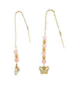 Boucles d'oreilles Joie de vivre Papillon dore de Herboristerie et Esotérisme à Libourne dans D040