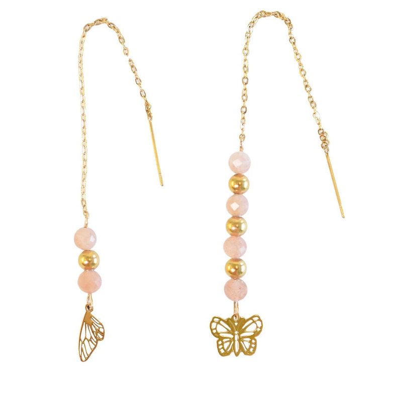 Boucles d'oreilles Joie de vivre Papillon dore de Herboristerie et Esotérisme à Libourne dans D040