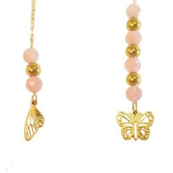 Boucles d'oreilles Joie de vivre Papillon dore de Herboristerie et Esotérisme à Libourne dans D040