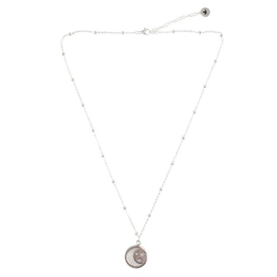 Collier Femme Intuition Lune argentee de Herboristerie et Esotérisme à Libourne dans D040