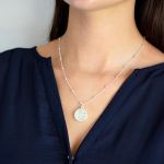 Collier Femme Intuition Lune argentee de Herboristerie et Esotérisme à Libourne dans D040