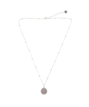 Collier Femme Amour de soi Lotus argente de Herboristerie et Esotérisme à Libourne dans D040