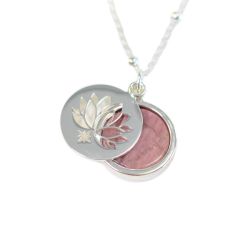 Collier Femme Amour de soi Lotus argente de Herboristerie et Esotérisme à Libourne dans D040