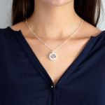 Collier Femme Amour de soi Lotus argente de Herboristerie et Esotérisme à Libourne dans D040