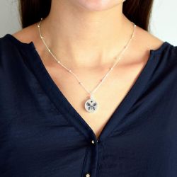 Collier Femme Clarte desprit Papillon argente de Herboristerie et Esotérisme à Libourne dans D040