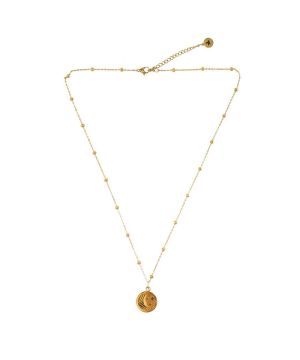 Collier Femme Confiance en soi Lune doree de Herboristerie et Esotérisme à Libourne dans D040