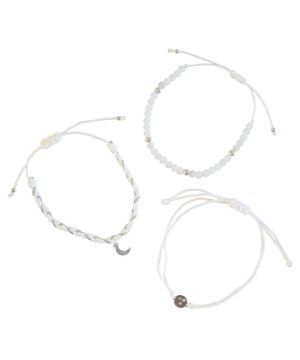 Trio de Bracelets Femme Intuition Lune argentee de Herboristerie et Esotérisme à Libourne dans D040