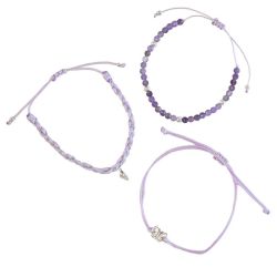 Trio de Bracelets Femme Clarte desprit Papillon argente de Herboristerie et Esotérisme à Libourne dans D040