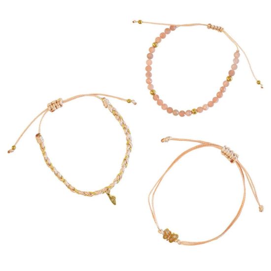 Trio de Bracelets Femme Joie de vivre Papillon dore de Herboristerie et Esotérisme à Libourne dans D040