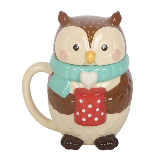 Tasse à couvercle Oliver le Hibou de Herboristerie et Esotérisme à Libourne dans S162