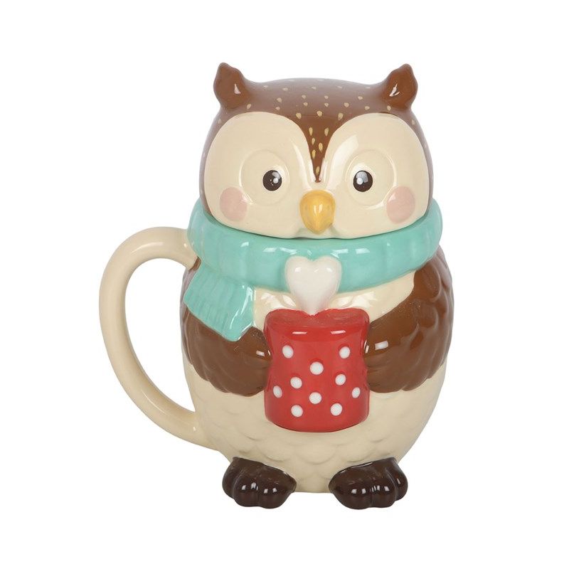 Tasse à couvercle Oliver le Hibou de Herboristerie et Esotérisme à Libourne dans S162