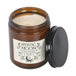 Bougie en verre ambré Mystic Moon - sauge et lavande de Herboristerie et Esotérisme à Libourne dans S162