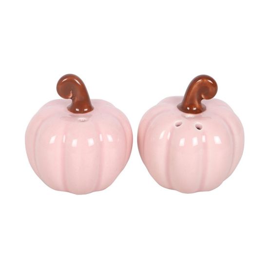 Salières et poivrières citrouille rose bouclée d'automne de Herboristerie et Esotérisme à Libourne dans S162