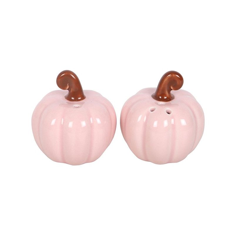 Salières et poivrières citrouille rose bouclée d'automne de Herboristerie et Esotérisme à Libourne dans S162