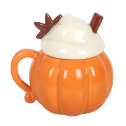 Tasse d'automne crème citrouille avec couvercle de Herboristerie et Esotérisme à Libourne dans S162