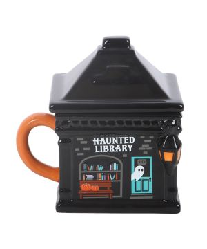 Mug à couvercle Bibliothèque hantée de Herboristerie et Esotérisme à Libourne dans S162