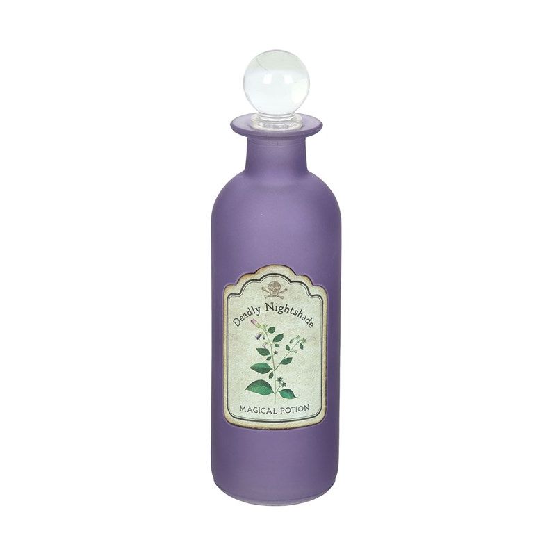 Flacon de potion décoratif en verre - belladone mortelle de Herboristerie et Esotérisme à Libourne dans S162
