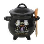 Bol à soupe en forme de chaudron « Malice et Magie » avec cuillère de Herboristerie et Esotérisme à Libourne dans S162