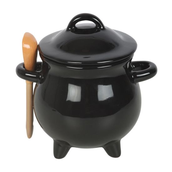 Bol à soupe en forme de chaudron « Malice et Magie » avec cuillère de Herboristerie et Esotérisme à Libourne dans S162