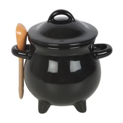 Bol à soupe en forme de chaudron « Malice et Magie » avec cuillère de Herboristerie et Esotérisme à Libourne dans S162