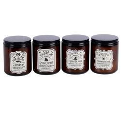 Lot de 4 bougies en pots ambrés d'apothicaire de sorcière de Herboristerie et Esotérisme à Libourne dans S162