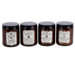 Lot de 4 bougies en pots ambrés d'apothicaire de sorcière de Herboristerie et Esotérisme à Libourne dans S162