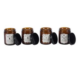 Lot de 4 bougies en pots ambrés d'apothicaire de sorcière de Herboristerie et Esotérisme à Libourne dans S162