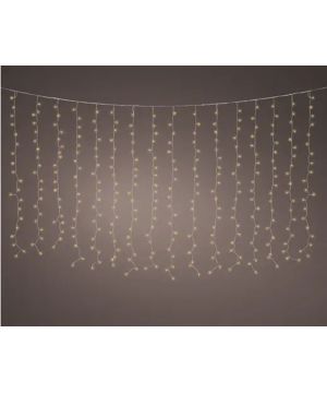 RIDEAU LUMINEUX 320L TRANSPARENT/OR 2X2M de Déco de Noël - Jardinerie Bordeaux et Libourne dans K004