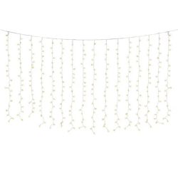 RIDEAU LUMINEUX 320L TRANSPARENT/OR 2X2M de Déco de Noël - Jardinerie Bordeaux et Libourne dans K004