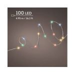 GUIRLANDE 100L ARGENT/MULTI 4.95M de Déco de Noël - Jardinerie Bordeaux et Libourne dans K004