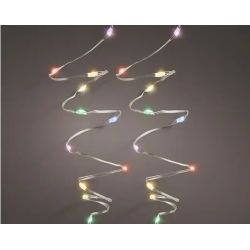 GUIRLANDE 120L ARGENT/MULTI DOUX 6M de Déco de Noël - Jardinerie Bordeaux et Libourne dans K004