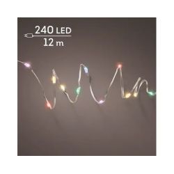 GUIRLANDE 240L ARGENT/MULTI DOUX 12M de Déco de Noël - Jardinerie Bordeaux et Libourne dans K004