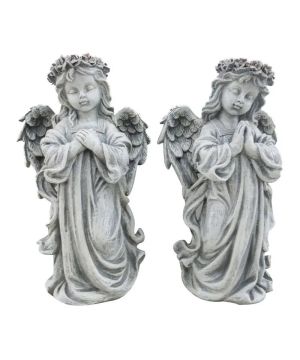Lot de 2 anges en résine 17 x 11 x 30 cm de Herboristerie et Esotérisme à Libourne dans E111