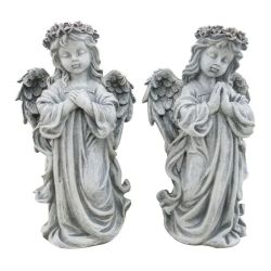 Lot de 2 anges en résine 17 x 11 x 30 cm de Herboristerie et Esotérisme à Libourne dans E111