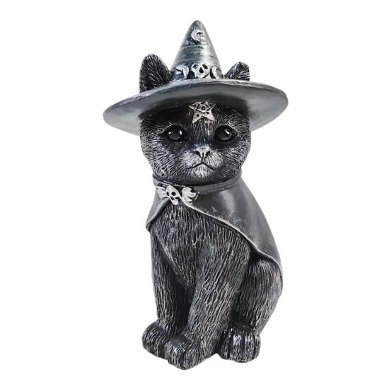 Résine Cat Wicca 8 x 7 x 14 cm de Herboristerie et Esotérisme à Libourne dans E111