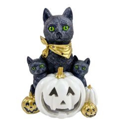 Chat en résine avec LED 18 x 13 x 22,5 cm de Herboristerie et Esotérisme à Libourne dans E111