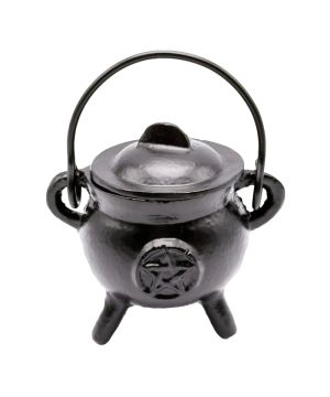 Brûleur chaudron en fer pentacle 10 cm de Herboristerie et Esotérisme à Libourne dans E111